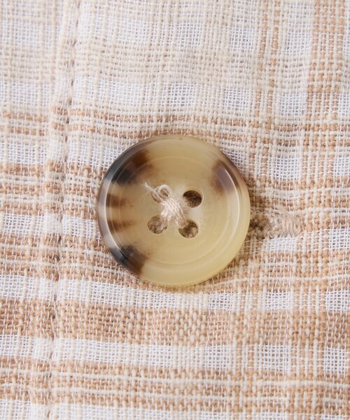 CIAOPANIC TYPY(チャオパニックティピー)の「【着心地◎】ユニセックス/シアサッカーフェードチェックシャツ(シャツ/ブラウス・レディース・グリーン/ベージュ/グレー・MEDIUM/LARGE)」の9枚目の写真