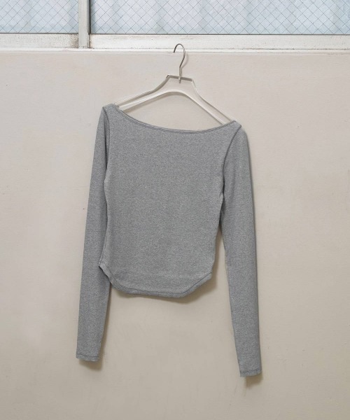 TODAYFUL（トゥデイフル）の「TODAYFUL　Soft Fraise Tops ソフトフライストップス/12620603（Tシャツ/カットソー・レディース・スミクロ/グレー/アイボリー・ONE SIZE）」の12枚目の写真