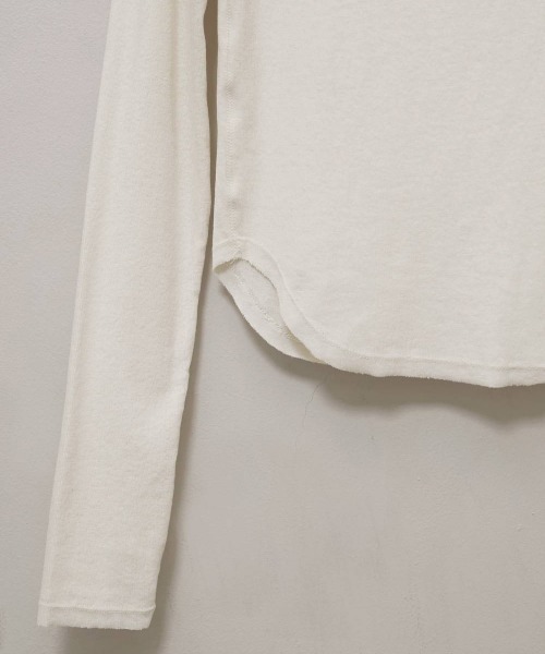 TODAYFUL（トゥデイフル）の「TODAYFUL　Soft Fraise Tops ソフトフライストップス/12620603（Tシャツ/カットソー・レディース・スミクロ/グレー/アイボリー・ONE SIZE）」の11枚目の写真