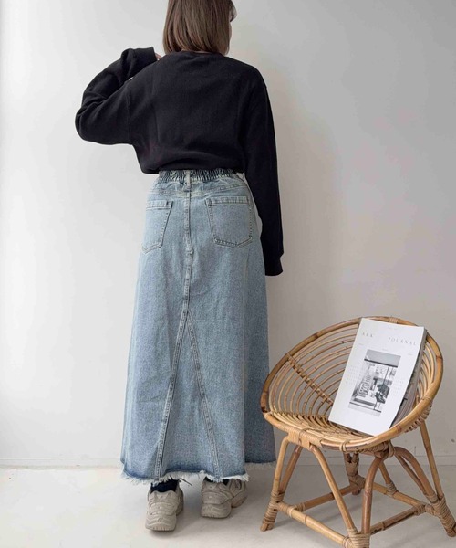 AS KNOW AS plus(アズノゥアズプラス)の「〇ワッフル ヘンリーネック 長袖Tシャツ 【UNISEX ITEM】(Tシャツ/カットソー・レディース・ブラック/ネイビー系/ブラック系・FREE)」の20枚目の写真