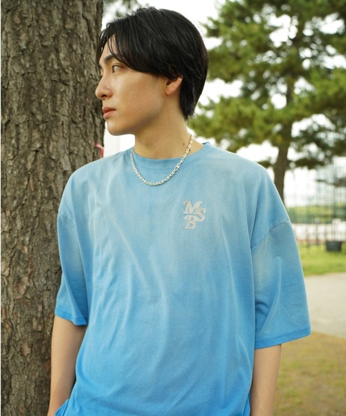 My sugar Babe(マイシュガーベイブ)の「powder gradation tee(Tシャツ/カットソー・メンズ・ブルー/ベージュ/レッド・X-LARGE/LARGE/MEDIUM)」の2枚目の写真