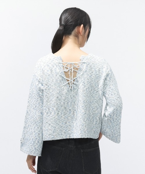 ROXY(ロキシー)の「ロキシー ROXY CHEERFUL(ニット/セーター・レディース・ブルー/オフホワイト/ライラック/イエロー・M/L)」の8枚目の写真