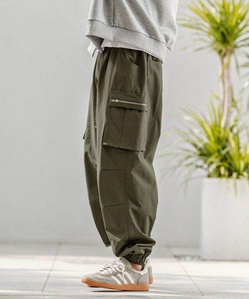 CAMBIO(カンビオ)の「mp14746-ナイロンストレッチZIPカーゴパンツ(HLCM0232)(カーゴパンツ・メンズ・ネイビー/ブラック/カーキ・S/M/L)」の5枚目の写真