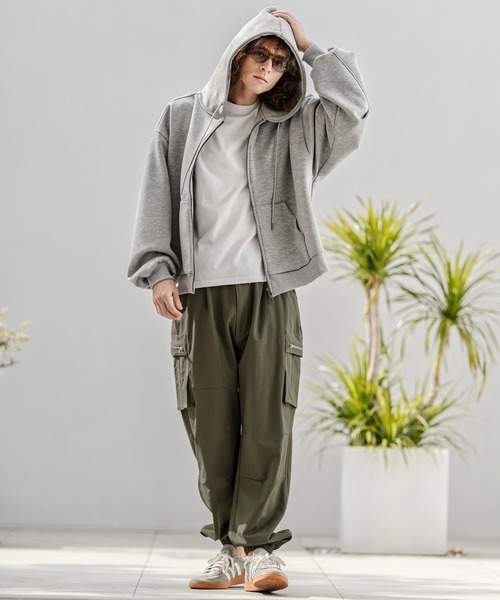 CAMBIO(カンビオ)の「mp14746-ナイロンストレッチZIPカーゴパンツ(HLCM0232)(カーゴパンツ・メンズ・ネイビー/ブラック/カーキ・S/M/L)」の7枚目の写真