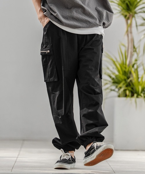CAMBIO(カンビオ)の「mp14746-ナイロンストレッチZIPカーゴパンツ(HLCM0232)(カーゴパンツ・メンズ・ネイビー/ブラック/カーキ・S/M/L)」の8枚目の写真