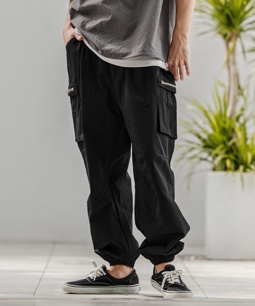 CAMBIO(カンビオ)の「mp14746-ナイロンストレッチZIPカーゴパンツ(HLCM0232)(カーゴパンツ・メンズ・ネイビー/ブラック/カーキ・S/M/L)」の9枚目の写真