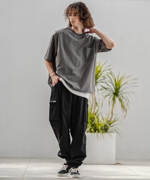 CAMBIO(カンビオ)の「mp14746-ナイロンストレッチZIPカーゴパンツ(HLCM0232)(カーゴパンツ・メンズ・ネイビー/ブラック/カーキ・S/M/L)」の11枚目の写真