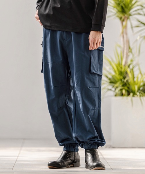 CAMBIO(カンビオ)の「mp14746-ナイロンストレッチZIPカーゴパンツ(HLCM0232)(カーゴパンツ・メンズ・ネイビー/ブラック/カーキ・S/M/L)」の12枚目の写真