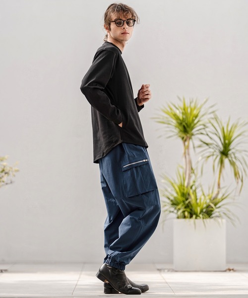 CAMBIO(カンビオ)の「mp14746-ナイロンストレッチZIPカーゴパンツ(HLCM0232)(カーゴパンツ・メンズ・ネイビー/ブラック/カーキ・S/M/L)」の15枚目の写真