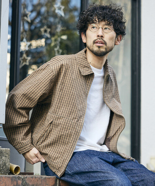 McGREGOR(マックレガー)の「McGREGOR COLLECTION/マックレガー コレクション ヴィンテージライク オーバーダイ ドリズラージャケット(ブルゾン・メンズ・ベージュ/その他9/レッド/ブラック・MEDIUM/LARGE)」の4枚目の写真