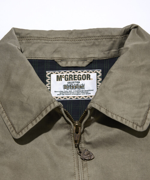 McGREGOR(マックレガー)の「McGREGOR COLLECTION/マックレガー コレクション ヴィンテージライク オーバーダイ ドリズラージャケット(ブルゾン・メンズ・ベージュ/その他9/レッド/ブラック・MEDIUM/LARGE)」の8枚目の写真