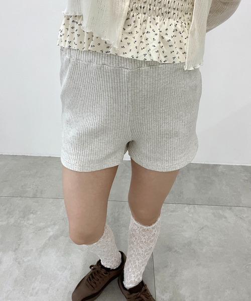 PHILLY(フィリー)の「コンパクトリブショートパンツ(その他パンツ・レディース・オートミール/グレー/ブラック・FREE)」の1枚目の写真
