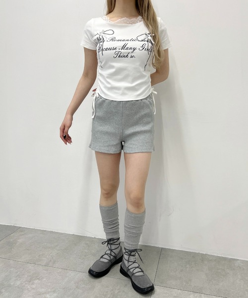 PHILLY(フィリー)の「コンパクトリブショートパンツ(その他パンツ・レディース・オートミール/グレー/ブラック・FREE)」の11枚目の写真