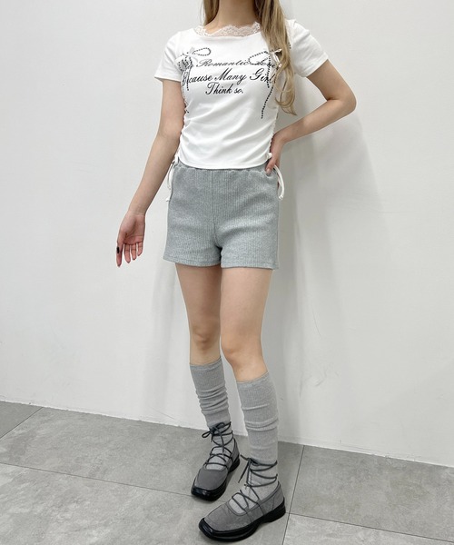 PHILLY(フィリー)の「コンパクトリブショートパンツ(その他パンツ・レディース・オートミール/グレー/ブラック・FREE)」の12枚目の写真