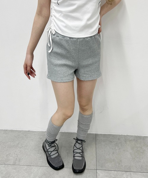 PHILLY(フィリー)の「コンパクトリブショートパンツ(その他パンツ・レディース・オートミール/グレー/ブラック・FREE)」の10枚目の写真