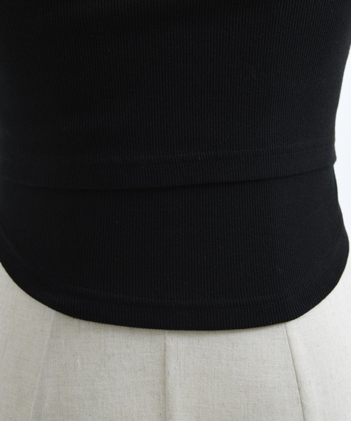 REFLEM(レフレム)の「『REFLEM/レフレム』テレコレイヤードクロップトップス(Tシャツ/カットソー・レディース・ブラック/グレー・M/L)」の20枚目の写真