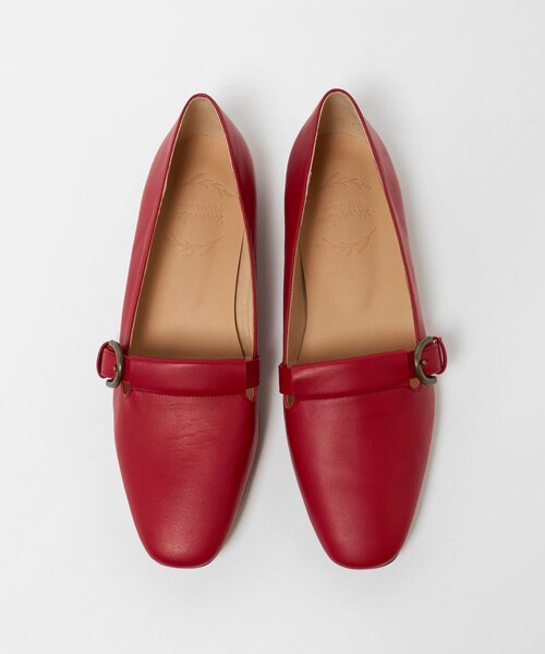 Steven Alan（スティーブンアラン）の「＜Steven Alan＞レザー ベルト フラット シューズ（パンプス・レディース・レッド/ブラック・37/38/36h/37h/36）」の4枚目の写真