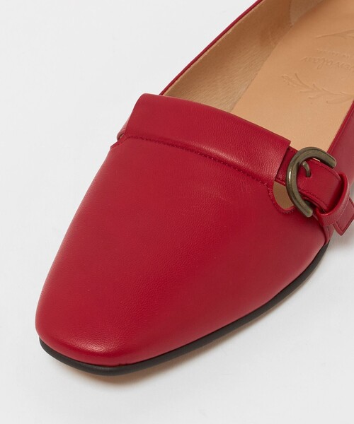 Steven Alan（スティーブンアラン）の「＜Steven Alan＞レザー ベルト フラット シューズ（パンプス・レディース・レッド/ブラック・37/38/36h/37h/36）」の9枚目の写真