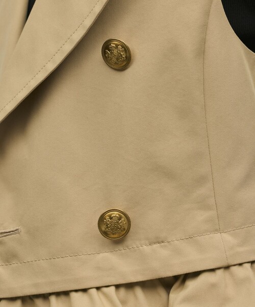 Diagram（ダイアグラム）の「ペプラムトレンチベスト（ベスト・レディース・キナリ/ベージュ・36/38）」の21枚目の写真