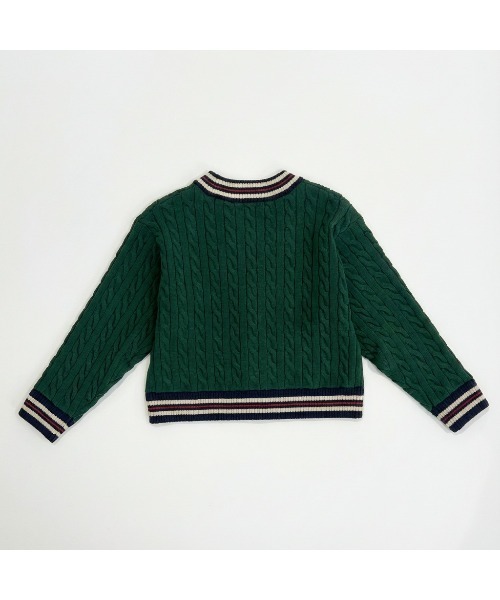 FILA（フィラ）の「KNIT CARDIGAN / ニットカーディガン（カーディガン/ボレロ・レディース・ネイビー/ベージュ/グリーン・XL/L/M）」の6枚目の写真