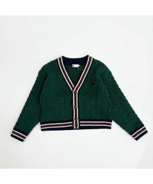 FILA（フィラ）の「KNIT CARDIGAN / ニットカーディガン（カーディガン/ボレロ・レディース・ネイビー/ベージュ/グリーン・XL/L/M）」の9枚目の写真