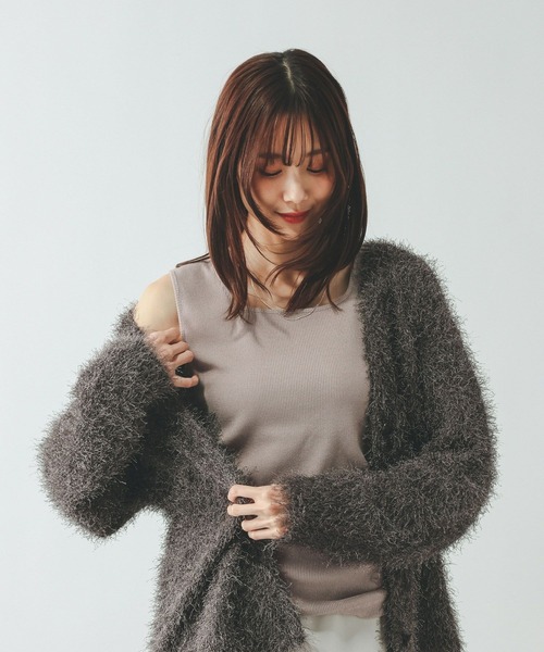 GLOBAL WORK（グローバルワーク）の「Beauteeラメタンク/636759（タンクトップ・レディース・ライトグレー/ブラック/ベージュ/ブラウン・SMALL/XX-LARGE/X-LARGE/LARGE/MEDIUM/X-SMALL）」の4枚目の写真