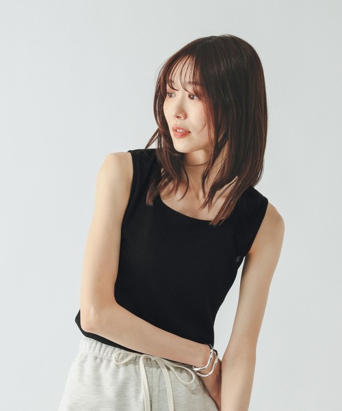 GLOBAL WORK（グローバルワーク）の「Beauteeラメタンク/636759（タンクトップ・レディース・ライトグレー/ブラック/ベージュ/ブラウン・SMALL/XX-LARGE/X-LARGE/LARGE/MEDIUM/X-SMALL）」の8枚目の写真