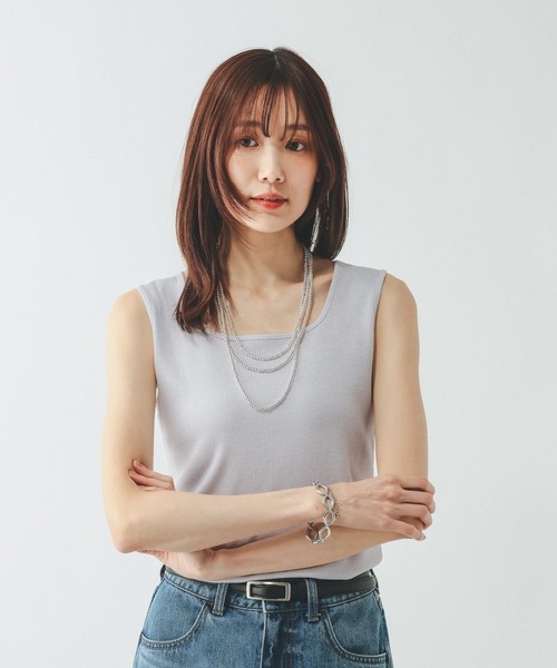 GLOBAL WORK（グローバルワーク）の「Beauteeラメタンク/636759（タンクトップ・レディース・ライトグレー/ブラック/ベージュ/ブラウン・SMALL/XX-LARGE/X-LARGE/LARGE/MEDIUM/X-SMALL）」の11枚目の写真