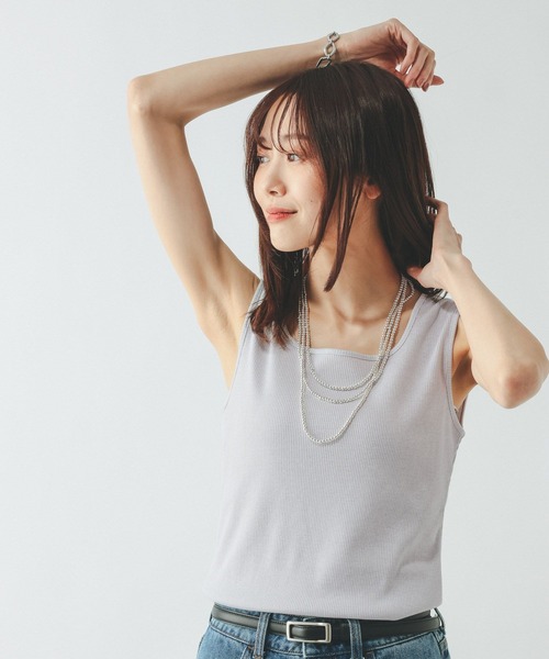 GLOBAL WORK（グローバルワーク）の「Beauteeラメタンク/636759（タンクトップ・レディース・ライトグレー/ブラック/ベージュ/ブラウン・SMALL/XX-LARGE/X-LARGE/LARGE/MEDIUM/X-SMALL）」の12枚目の写真