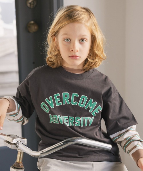 GLOBAL WORK（グローバルワーク）の「ヘビロッTEEプリント半袖/ 637854（Tシャツ/カットソー・キッズ・ブルー系1/グレー系その他5/アッシュグレー/ブルー/グレー系その他6/グレイッシュブルー/オレンジ/ブラック系2/ホワイト系2/ホワイト系1/ブラック系1/グリーン/ライトグレー・160cm/150cm/140cm/130cm）」の7枚目の写真