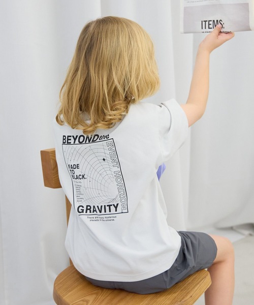 GLOBAL WORK（グローバルワーク）の「ヘビロッTEEプリント半袖/ 637854（Tシャツ/カットソー・キッズ・ブルー系1/グレー系その他5/アッシュグレー/ブルー/グレー系その他6/グレイッシュブルー/オレンジ/ブラック系2/ホワイト系2/ホワイト系1/ブラック系1/グリーン/ライトグレー・160cm/150cm/140cm/130cm）」の6枚目の写真