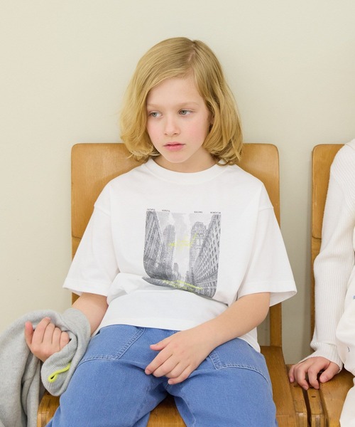 GLOBAL WORK（グローバルワーク）の「ヘビロッTEEプリント半袖/ 637854（Tシャツ/カットソー・キッズ・ブルー系1/グレー系その他5/アッシュグレー/ブルー/グレー系その他6/グレイッシュブルー/オレンジ/ブラック系2/ホワイト系2/ホワイト系1/ブラック系1/グリーン/ライトグレー・160cm/150cm/140cm/130cm）」の16枚目の写真