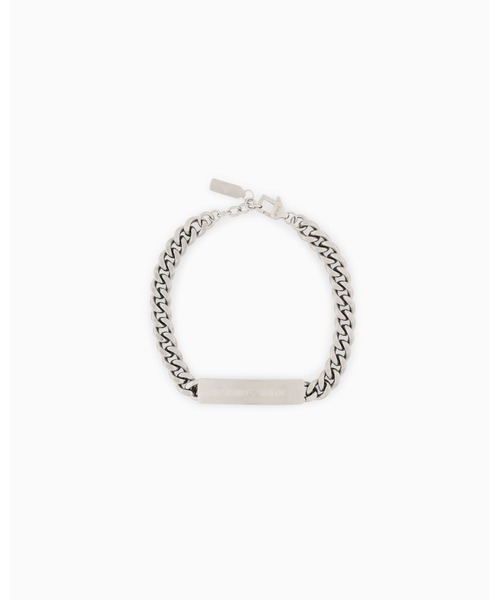 EMPORIO ARMANI(エンポリオアルマーニ)の「【エンポリオ アルマーニ】IDブレスレット チェーン ステンレススチール(ブレスレット・メンズ・その他1・FREE)」の1枚目の写真