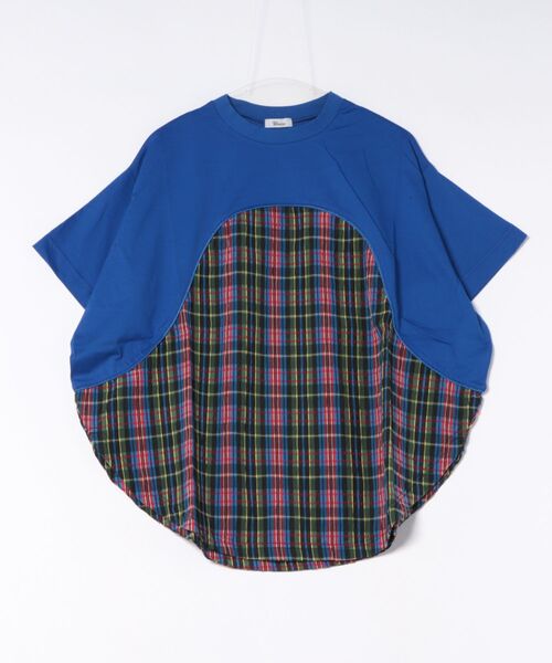 unica(ユニカ)の「まんまる切り替えTシャツ laides(Tシャツ/カットソー・レディース・ブラック/オフホワイト/ブルー・F)」の3枚目の写真