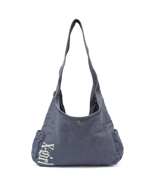X-girl（エックスガール）の「SIDE POCKET HOBO BAG（ショルダーバッグ・レディース・ブラック/カモフラージュ/ネイビー・ONE SIZE）」の14枚目の写真