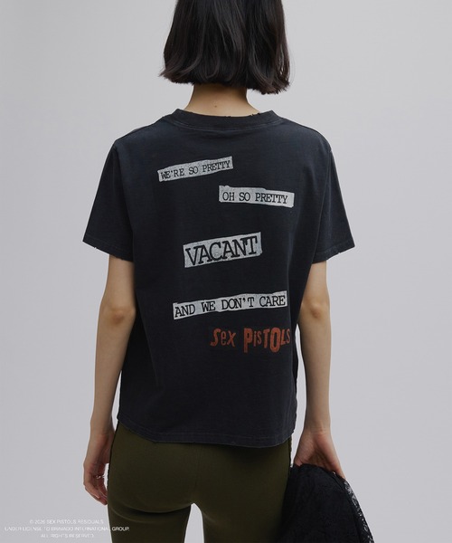 Ameri(アメリ)の「Sex Pistols DAMAGE TEE(Tシャツ/カットソー・レディース・ホワイト/ブラック・FREE)」の9枚目の写真