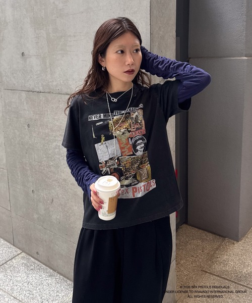 AMERI vintage アメリヴィンテージ　メッシュ付きTシャツ MEDI LAYERED CONCEPT TEE