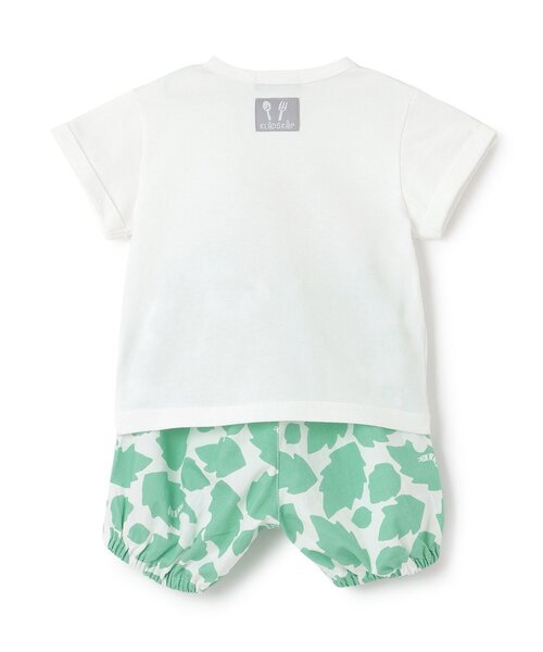 kladskap（クレードスコープ）の「トマトアップリケ半袖Tシャツセットアップ（その他ベビーウェア・キッズ・オフホワイト・90cm/80ｃｍ）」の2枚目の写真