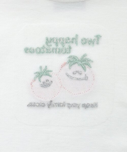 kladskap（クレードスコープ）の「トマトアップリケ半袖Tシャツセットアップ（その他ベビーウェア・キッズ・オフホワイト・90cm/80ｃｍ）」の7枚目の写真