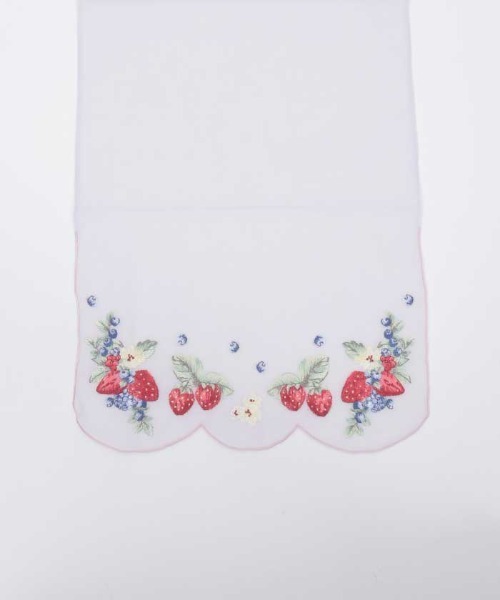 axes femme（アクシーズファム）の「フルーツ刺繍ストール（マフラー・レディース・イエロー/ラベンダー・FREE）」の7枚目の写真