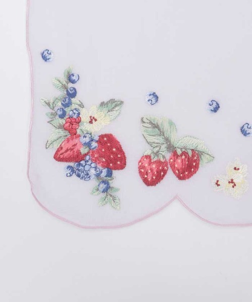 axes femme（アクシーズファム）の「フルーツ刺繍ストール（マフラー・レディース・イエロー/ラベンダー・FREE）」の9枚目の写真