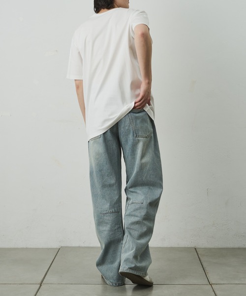 COLONY 2139(コロニートゥーワンスリーナイン)の「スマートクルーネック半袖Tシャツ(Tシャツ/カットソー・メンズ・ホワイト/ブラック/チャコールグレー・LARGE/MEDIUM/SMALL)」の8枚目の写真