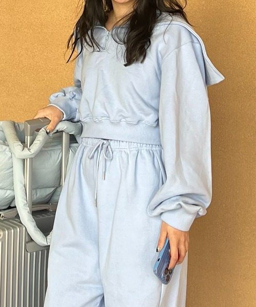 BLUE×PALANG（ブルーパラン）の「SET SWEAT PANTS（スウェットパンツ・レディース・ブルー・FREE）」の7枚目の写真
