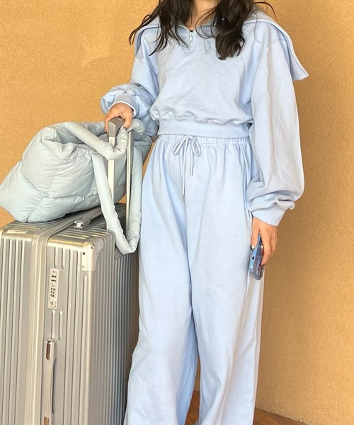 BLUE×PALANG（ブルーパラン）の「SET SWEAT PANTS（スウェットパンツ・レディース・ブルー・FREE）」の8枚目の写真