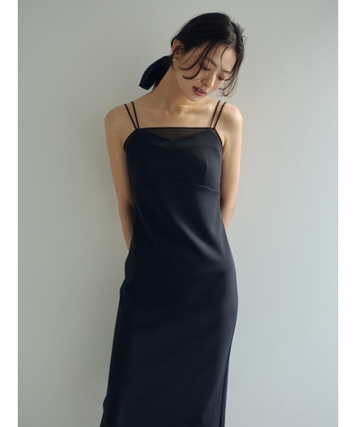 anuans（アニュアンス）の「シアーレイヤーキャミワンピース（ワンピース・レディース・ブラック/ホワイト系その他/カーキブラウン・SMALL/MEDIUM）」の10枚目の写真