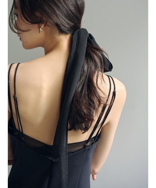 anuans（アニュアンス）の「シアーレイヤーキャミワンピース（ワンピース・レディース・ブラック/ホワイト系その他/カーキブラウン・SMALL/MEDIUM）」の12枚目の写真