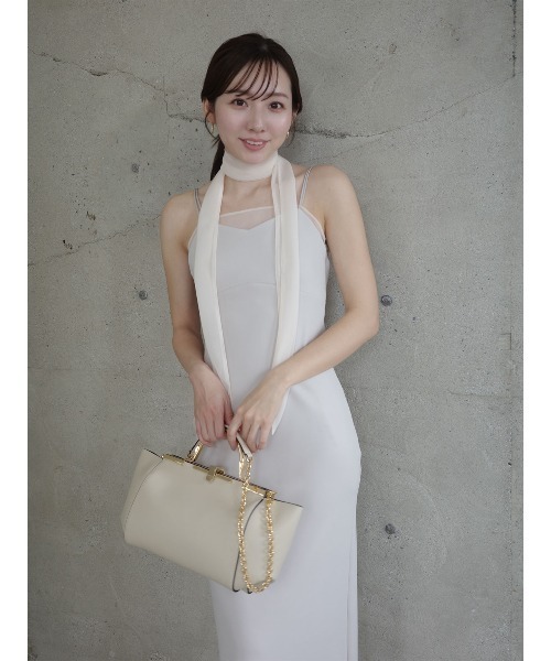 anuans（アニュアンス）の「シアーレイヤーキャミワンピース（ワンピース・レディース・ブラック/ホワイト系その他/カーキブラウン・SMALL/MEDIUM）」の17枚目の写真