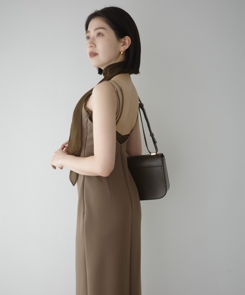 anuans（アニュアンス）の「シアーレイヤーキャミワンピース（ワンピース・レディース・ブラック/ホワイト系その他/カーキブラウン・SMALL/MEDIUM）」の21枚目の写真