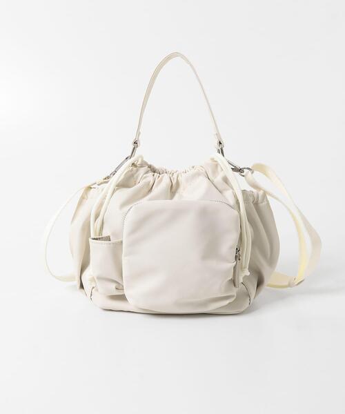 SENSE OF PLACE by URBAN RESEARCH（センスオブプレイスバイアーバンリサーチ）の「『撥水』ポケットデザインナイロンバッグ（ハンドバッグ・レディース・ブラウン/ブラック/アイボリー・ONE）」の20枚目の写真