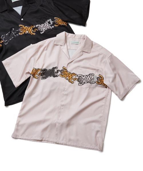 NO NEED（ノーニード）の「チベタンパネルプリントシャツ（シャツ/ブラウス・メンズ・オフホワイト/ブラック・L/M）」の2枚目の写真